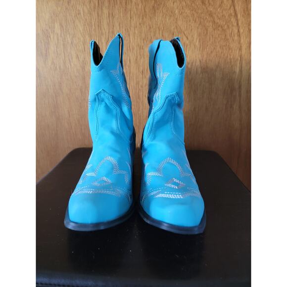 New VOMIRA Women's Western Boots - Blue - Sz: 42/ US 11 - Picture 1 of 6